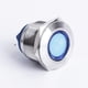 thumbnail image 4 of Orificio de montaje 19 mm 12V Indicador impermeable LED Lámpara de señal Resaltada ~ Cabeza plana Cola Luz del piloto del metal 12V, 4 of 8