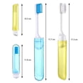 thumbnail image 3 of 4 Pieces Portable Soft Toothbrush Travel Folding Toothbrush Camping Toothbrush Foldable Soft Toothbrush, 3 of 4