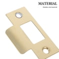 thumbnail image 3 of ETHZZLE 4Pcs Golden Stainless Steel Door Strike Plates T-Shape Latch Plate for Interior Door Security, 3 of 6