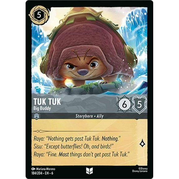 Disney Lorcana Azurite Sea Uncommon Tuk Tuk - Big Buddy #184