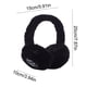 thumbnail image 3 of Orejeras Bluetooth plegables negras con almohadillas cálidas, auriculares inalámbricos para música y llamadas, reducción de ruido para deportes en interiores y exteriores (1 unidad) JASKFLY, 3 of 8
