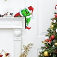 thumbnail image 4 of Grinch Christmas Decorations Grinch Decor the Grinch Christmas Santa Snowman Hat Door Corner Decoration Christmas, 4 of 5