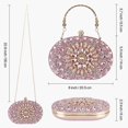 thumbnail image 4 of Bolso de mano de noche con diamantes de imitación para mujer, monederos de perlas de fiesta para mujeres, bodas de noche, 4 of 6