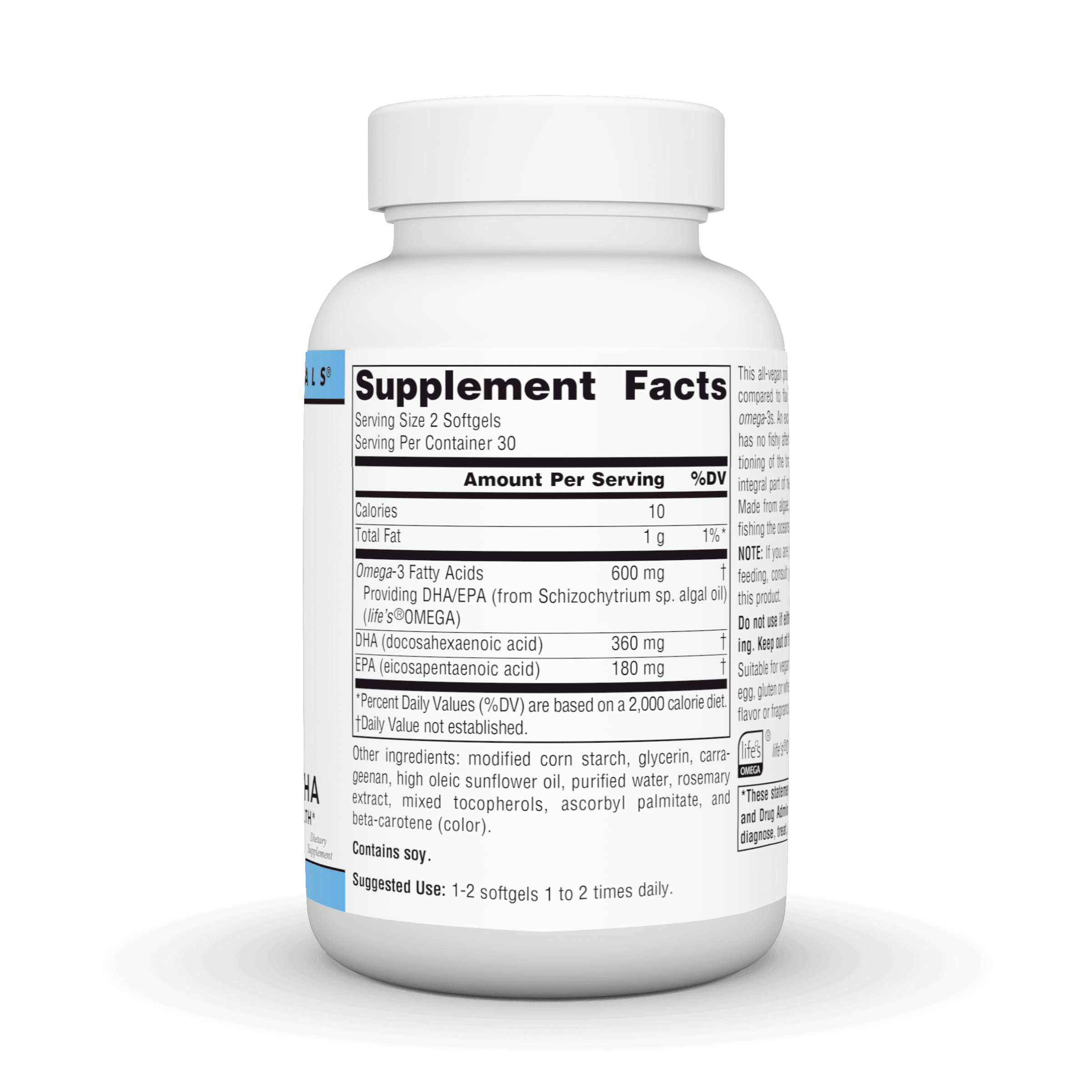 Source Naturals Vegan Omega-3s EPA-DHA 300mg 60 Softgel Vegetarian