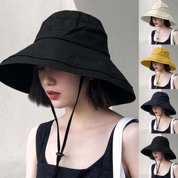 LRen UPF 50 Sun Hat with Wide Brim for Outdoor Adventures Lightweight Adjustable Design for Women and Men Navy