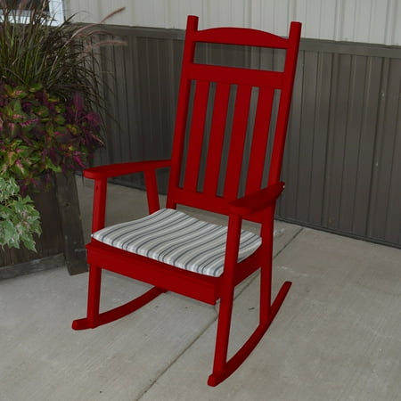 A & L Furniture Yellow Pine Classic Porch Rocker