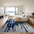 thumbnail image 3 of ODIKA 5'x7' Machine Washable Non-Slip Area Rug, Abstract Blue High Traffic Rug, Blue, 956054, 3 of 7
