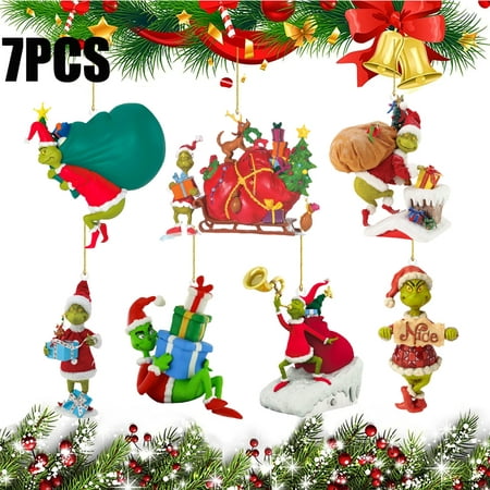 7PCS The G-rinc Christmas Tree Hanging Ornament