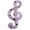 A, variant on Elegant Starry Stripes Music Note Hair Clip Resin Barrettes Fashion Accessories For Long Wear