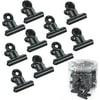 Metal Push Pin Clips Bulldog Clip 30 Pcs Heavy Duty Clips with Pins for Bulletin Cork Boards and Cubicle Walls,Pinning No Holes for Paper,Paper Clips with Craft Projects for Offices School (Silver)