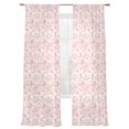 thumbnail image 7 of Pink Botanical Sheer Curtains 96 Inch Length 2 Panels Set, Watercolor Rustic Tree Abstract Voile Window Treatment Semi Sheer Long Curtains Drapes for Bedroom/Living Room/Kitchen 52"x96"x2, 7 of 7