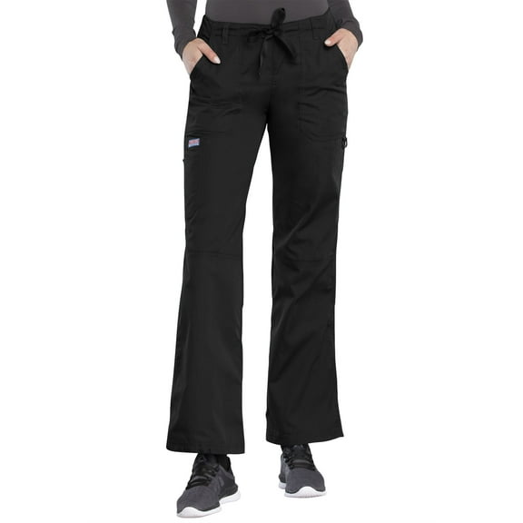Cherokee Workwear Women's Scrubs Pant Low Rise Drawstring Cargo 4020