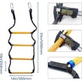 thumbnail image 4 of HUGFEGWE Boat Rope Ladder,Heavy Duty Polyester Line Marine Climbing Rope for Inflatable Boat,Pontoon Boat,Kayak,Canoeing,Motorboat(4 Steps/5 Steps) (4 Steps) CJB91-89476, 4 of 7