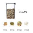 thumbnail image 4 of TIMIFIS Organization And Storage Kitchen Organization Miscellaneous Grains Barley Noodle Storage Jar Nut Candy Dry Storage Jar Square Transparent Buckle Dry Storage Jar, 4 of 5