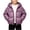 A Purple, variant on Waterproof Hooded Jackets Zip Up Kids Hooded Puffer Jacket Warm Quilted Zip Up Coat With Side Pockets for Boys Girls Winter Daily Outdoor Wear Black 0-1 Years