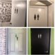thumbnail image 4 of Letreros de WC Letreros de baño masculinos y femeninos Letreros de baño masculinos y femeninos Pictograma de WC Placa de puerta 2 piezas Pegatinas adhesivas para WC, 4 of 5