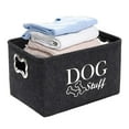 thumbnail image 5 of Home Textile Storage,New Dog Toy Storage Basket With Foldable Wooden Handle Woven Dirty Clothes Basket Storage Basket Miscellaneous Storage Box Dog Toy Basket, 5 of 7