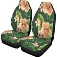 thumbnail image 2 of RYLABLUE Set of 2 Car Seat Covers Blue Floral Tender Hawaiian Flowers on Dark Colorful Pattern Universal Auto Front Seats Protector Fits for Car,SUV Sedan,Truck, 2 of 5