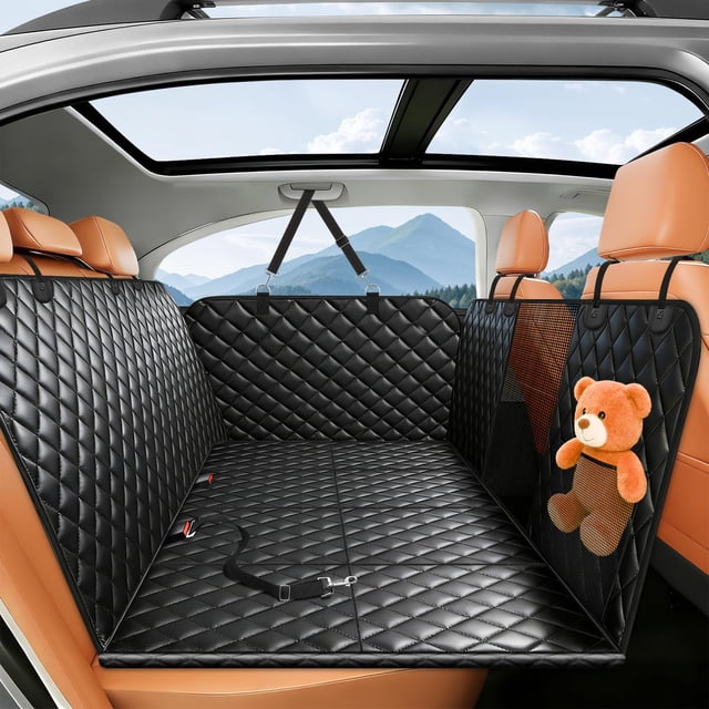 Funda de asiento de coche para perros, extensor de asiento trasero, resistente al agua, 400 libras
