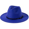 thumbnail image 1 of SURJDE Women Belt Buckle Fedora Hat, 1 of 6