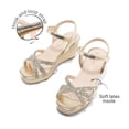 thumbnail image 6 of DREAM PAIRS Girls' Wedge Heel Sandals with Adjustable Strap, Non-Slip Sole Dress Sandals for Kids, 6 of 6