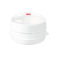 thumbnail image 1 of PP Microwave Steamer with Lid & Tray - Layered Water Storage, Multifunctional for Healthy Cooking, Vegetables, Dumplings & More, 1 of 9