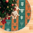 thumbnail image 5 of FMSHPON Christmas Trees Xmas Christmas Tree Skirt Stand Mat for Holiday Party Decoration Indoor Outdoor 36 inches, 5 of 6