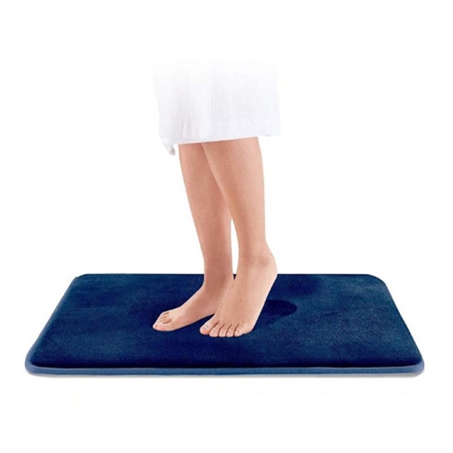 Monstrate Alfombrilla de baño antideslizante, , para ducha, alfombras de baño de Color sólido, felpudo reutilizable para el hogar, 60x40cm Type4 NO4