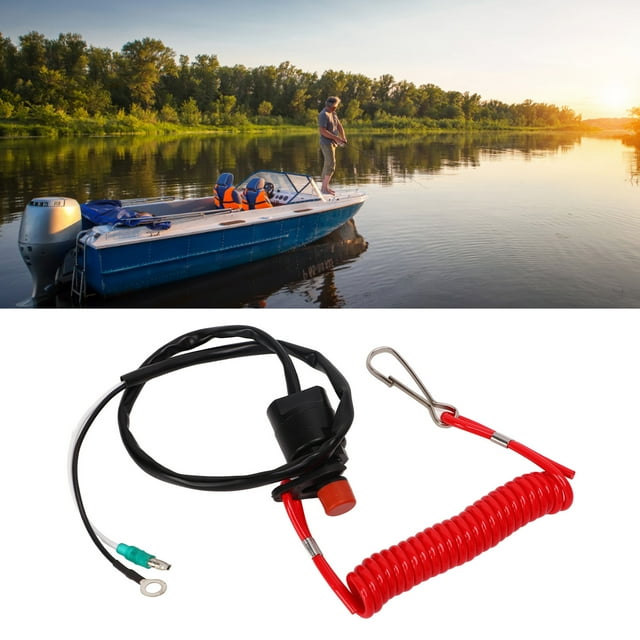 Interruptor De Parada De Emergencia Para Motor De Barco De Emergencia, Cordón De Seguridad ABS Para T15 F2.5 F4 F5 F6