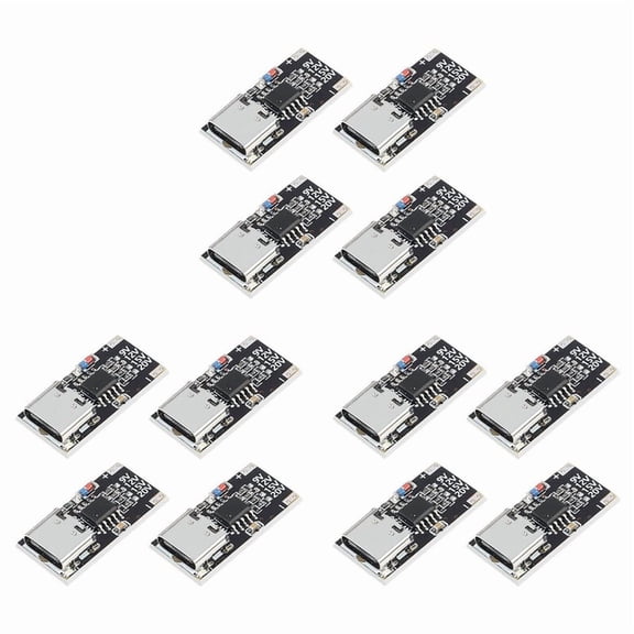 12PCS USB-C PD Trigger Board Module PD/QC Decoy Board Fast Charge USB Type-C to 12VPower Delivery Boost Module
