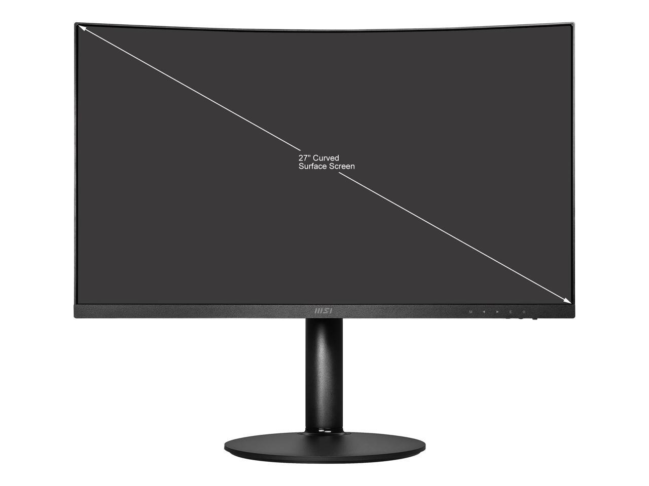 MSI Modern MD271CP 27" Full HD 1920 x 1080 75 Hz HDMI, USB-C, Audio Built-in Speakers Curved Monitor - image 2 of 20