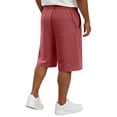 thumbnail image 3 of Iaqnaocc Mens Shorts Big and Tall Drawstring White Shorts Men Loose Fit Lightweight Summer Elastic Waist Quick Drying Beach Shorts for Men With Pockets Wine 5XL, 3 of 6