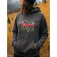 thumbnail image 2 of Festive Christmas Hoodie for Men Women, Holiday Pullover Hooded Sweatshirt, Cozy Cotton Poly Blend, Festive Winter Outfit, 2 of 5