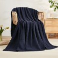 thumbnail image 4 of Muslin Cotton Blanket,Soft Throw Blankets for Couch,Muslin Cotton Throw Blanket, Lightweight Breathable Soft Blanket Multi-Purpose Washable Bed Sofa Blanket for Adult Summer(Blue 5x4.27ft), 4 of 5