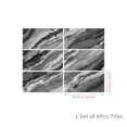 thumbnail image 3 of Tile Wall Stickers 12"x6" Gray Marble Decals Kitchen Backsplash Bathroom Tiles Peel and Stick 6 Pcs Set, 3 of 5