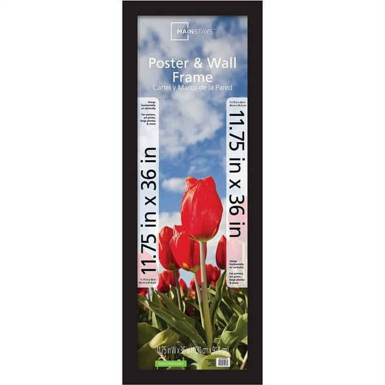 Mainstays 11.75 x 36 Wide Gallery Poster Frame, Black - Walmart.com