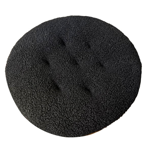 Round Chair Pad Seat Cushion Solid Velvet Color Seat Pad Indoor Floor Cushion Super Soft Warm Chair Cushion Pad for Home Kitchen Dining Room Office, Home Decor, 16"