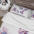 thumbnail image 4 of Designart 'Purple Wildflowers I' Traditional Duvet Cover Set, 4 of 5