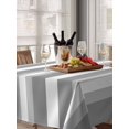 thumbnail image 6 of Grey Stripe Table Cloth, Minimalist Farmhouse Striped Waterproof Tablecloth for Rectangle Tables, Reusable Washable Fabric Table Cover for Restaurant Kitchen Dining Tables 60"x102", 6 of 6