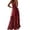Red, variant on Dresses for Women Spaghetti Strap A Line Flowy Maxi Dresses Boho Floral Dresses Summer Dresses for Women Color Wine Size XL