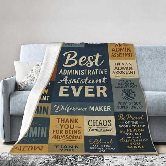 Administrative Assistant Gifts, Administrative Professional Day Gifts for Women, Best Executive Admin Administrator Assistant Chaos Coordinators Appreciation Gift Ideas Throw Blanket 50x40