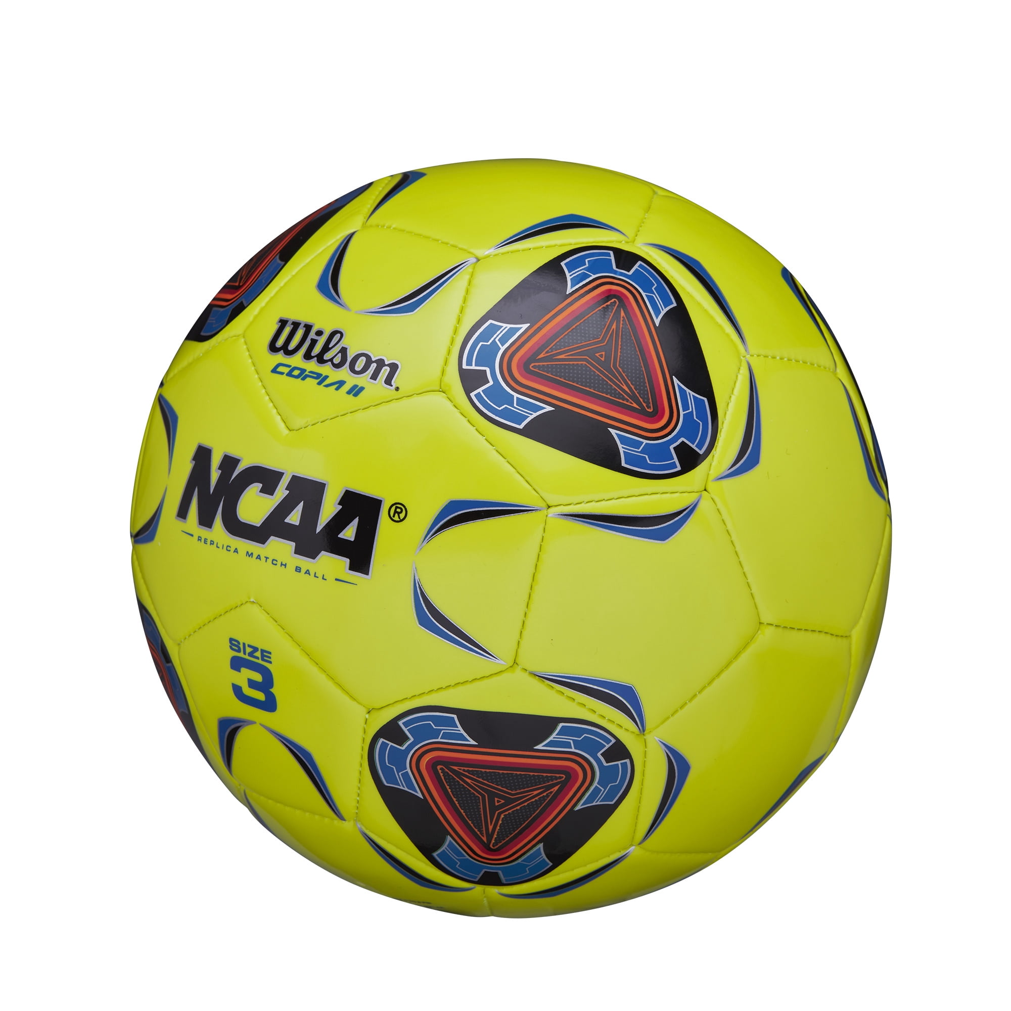Wilson NCAA Copia II Soccer Ball, Size 3 - Optic Yellow
