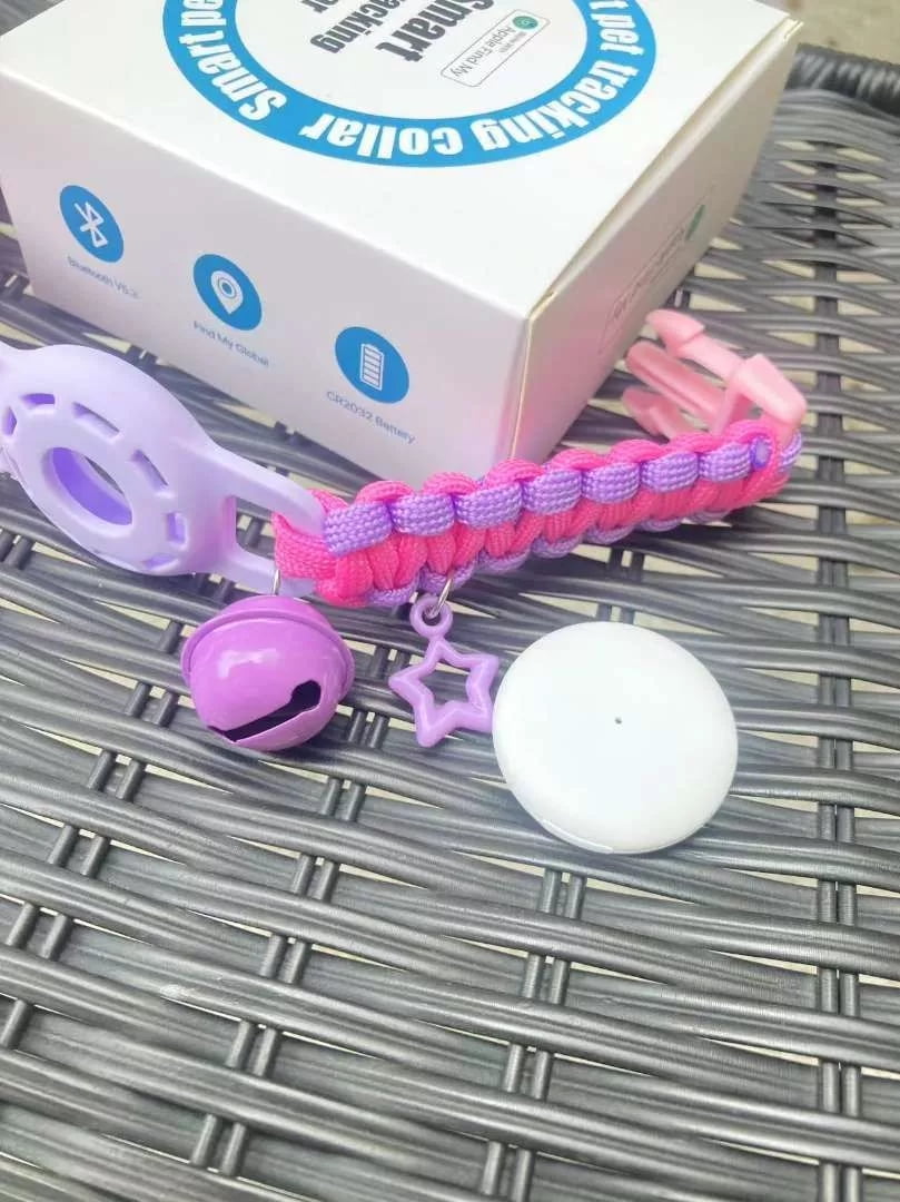 E EYAFA Handmade Dopamine Cat Collar with FindMy GPS Tracker｜AirTag Compatible｜5m Accuracy｜Anti-Lost