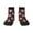 2 Black-1, variant on American Football and Fire Flames Pattern Quarter Crew Socks,Toe Seamed Ankle Socks,Cotton Cushioned Breathable Athletic Crew Sports Socks