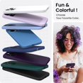 thumbnail image 4 of Compatible with iPhone 14 Pro Max Case 6.7, Slim Liquid Silicone 3 Layers Full Covered Soft Gel Rubber Phone Case Protective Cover with Microfiber Lining 6.7 inch-Elderberry, 4 of 13