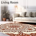 thumbnail image 2 of ODIKA 5'x7' Machine Washable Non-Slip Area Rug, Exotic Petal Sanctuary Artistry High Traffic Rug, Beige, 582888, 2 of 5