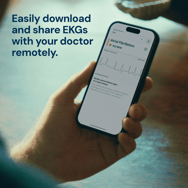 KardiaMobile 1-Lead medical grade EKG plus month KardiaCare