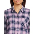 thumbnail image 5 of Time and Tru Women's Button Front Soft Shirt with Long Sleeves, Sizes XS-XXXL, 5 of 6
