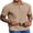 Khaki, variant on COOFANDY Mens Polo Shirts Short Sleeve Cotton Pique T-Shirts 2 Buttons Casual Performance Golf Shirts