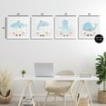 thumbnail image 3 of Stupell Industries Floral Baby Sea Creatures 4 Piece Canvas Wall Art Set, design by Carla Daly, 17 x 17, 3 of 7